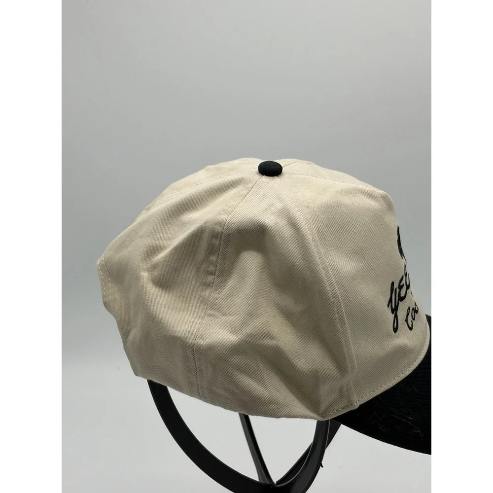Yeehaw Cocktail Club‎ Baseball Cap Snapback hat Crème Beige Black